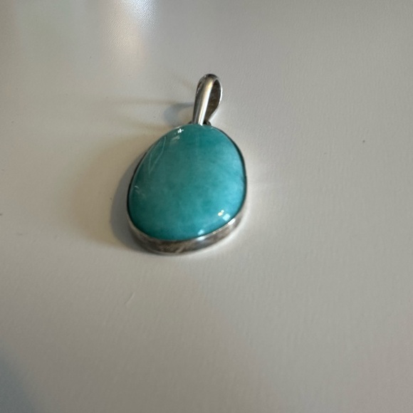 Sterling Silver 925 Chris Bales Elligators Amazonite Pendant & Necklace - Picture 6 of 7
